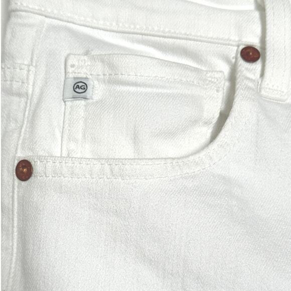 AG Adriano Goldschmied Alexxis Boot White Denim Jeans High Rise Vintage Fit 31R - Picture 8 of 13